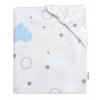 Baby Nellys prestieradlo bavlna I love Boy modrá/biela 70x140