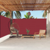 vidaXL Zaťahovacia bočná markíza červená 180x600 cm 318005