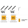 Inverto Set UNICABLE - LEGACY WIDEBAND pre príjem štyroch družíc