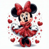 CUKROVÁ TLAČ jedlý obrázok na tortu Cukrová hmota Potlač Minnie Mouse Miki 5