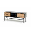 Halmar MURANO RTV-1 stolík RTV dub artisan/čierny