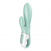 Satisfyer Air Pump Bunny 5 - inteligentný dobíjateľný vibrátor s pumpičkou (mentolový)