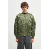 Obojstranná bunda Alpha Industries MA-1 Base Flight Jacket zelená farba, prechodná, oversize, 756111.01