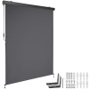 tectake 406139 zvislá markíza eloise s 2 nástennými držiakmi - 140 x 250 cm, tmavě šedá