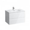Laufen Pro S - Skrinka s umývadlom, 80x50 cm, farba biela lesk H8619634751041