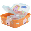 Stor delený plastový box na desiatu Peppa Pig 13920