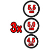 Push Production Rubber Cockring 3 Ring Set