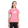 Detské bavlnené tričko adidas ružová farba, JV5261 152