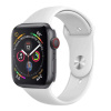 SES Silikónový remienok pre chytré hodinky Apple Watch SE 44 mm (2024) - biely 17807