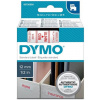 páska DYMO 45015 D1 Red On White Tape (12mm)