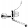 AQUALINE 35 nástenná batéria, lekárska páka, ramienko ploché, 220 mm, chróm 52034