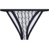 Calvin Klein CK1 MONOGRAM-S-STRING CHEEKY BIKINI biela,čierna Dámsky spodný diel plaviek L