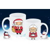 Hrnčeky Santa + Mrs.Claus (Vianočný hrnček, s potlačou, santa, vánoční, s potiskem)