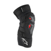 Chrániče kolen BIONIC PRO PLASMA, ALPINESTARS (černá/červená/bílá, vel. S/M)