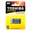 Alkalické batérie TOSHIBA HIGH POWER LR03 AAA 1,5V Blister 2ks