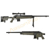 Well Airsoft sniper MB4407D + puškohľad a dvojnožka - olivová