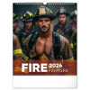 Nástenný kalendár 2026 Dreamy Firefighters 2026, 30 x 34 cm