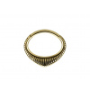 Piranha Náušnice Indiana Wildcat pre septum 1,2x6mm Veľkosť: Zirconline - zlatá - 1,2x6mm