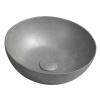 Sapho FORMIGO betónové umývadlo na dosku, priemer 39cm, strieborná mat FG319