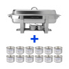 TECHNICA [Sada] 9 l ohrievač gastronormy GN 1/1 605x370x240 mm + 12 x gélové palivo pre ohrievače gastronormy 200 g