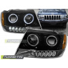 PREDNÉ SVETLÁ CHRYSLER JEEP GRAND CHEROKEE 99-05.05 ANGEL EYES ČIERNA