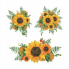 Samolepka na stenu/Tapeta Sunflower KP-16373