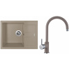 Set Sinks G11554 (dřez Amanda 650 Truffle 54 + baterie Vitalia Truffle 54)