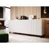 Cama Meble Dizajnová komoda PAFOS 200 biely mat/biely mat drevo 200 cm x 82 cm x 40 cm