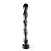 All Black AB69, čierne vinylové dildo 31 x 3,5 cm