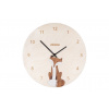 BeWooden Drevené hodiny Fox Clock