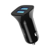 nabíjačka do auta XO TZ10 2USB/2A/12W čierna + micro USB kábel (GSM167464)