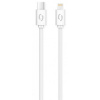 Aligator DATKP34 Dátový POWER 3A USB-C - Lightning, 1m, bílý