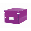 Univerzální krabice Leitz Click&Store, velikost S (A5), purpurová 60430062