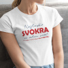 Tričko s potlačou NAJ SVOKRA Dámsky Biela M
