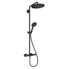 Hansgrohe Croma Select S280- Termostatický sprchový systém čierny 26890670