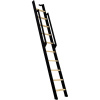 Minka STAIRS Priame rebríkové schodisko Strong smrk/čierna, 10 schodov, 243 cm