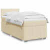 Box spring postel s matrací krémová 80 x 200 cm textil Krémová 3289193
