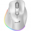 Genius Ergo 9000S Pro /Ergonomická/Optická/Pro praváky/2 400 DPI/Bezdrátová USB + Bluetooth/Bílá 31030039400