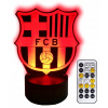 BARCELONA 3D LED LED LASD LAMP Darček + diaľkové ovládanie (Basketbalová guľa Wilson NBA All Team in/Out R.7)