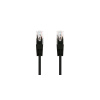 Kabel C-TECH patchcord Cat5e, UTP, černý, 0,25m CB-PP5-025BK