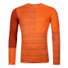 Ortovox tričko 185 Rock'N'Wool Long Sleeve M | farba: desert orange, veľkosť: XL