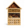 Hmyzí hotel pre motýle a včely - prírodné drevo a šedé prevedenie