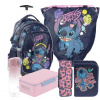 Školská taška - batoh Stitch na kolieskach s príslušenstvom