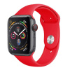 SES Silikónový remienok pre chytré hodinky Apple Watch SE 44 mm (2024) - červený 17806