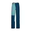 Ortovox dámské nepromokavé kalhoty 3L Ortler Pants W - zkrácené | farba: petrol blue, veľkosť: S