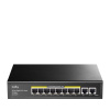 Cudy GS1010PE sieťový prepínač Gigabit Ethernet (10/100/1000) Podpora napájania cez Ethernet (PoE) Čierna (GS1010PE)