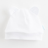 Dojčenská bavlnená čiapočka New Baby Kids biela - 56 (0-3m)