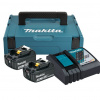 Makita Súprava akumulátora a nabíjačky BL1830B + DC18RC, 18 V, 3 Ah, 2 akumulátory, 197952-5