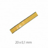 ZOP Krby 7720031 Žiaruvzdorná páska, šedá, samolepiaca ukončovacia, 20x0.1 mm (K - tkáčska väzba),metráž