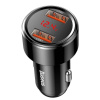 Nabíječka do auta Baseus Magic 2x USB 45W 6A s displejem černá CCMLC20A-01